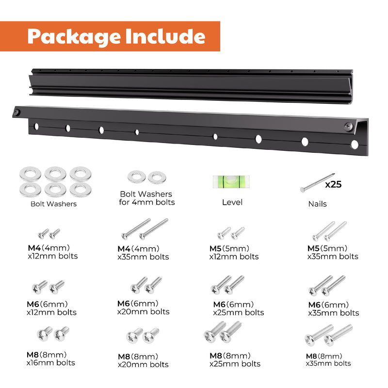 Load image into Gallery viewer, No Stud TV Wall Mount, Drywall Studless Flush TV Mount, No Drill, Render Friendly, VESA 32-75 inch TVs up to 150 lbs, TV Hangers Include Hardware, 2 Pack
